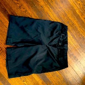 Boys black Nike golf shorts